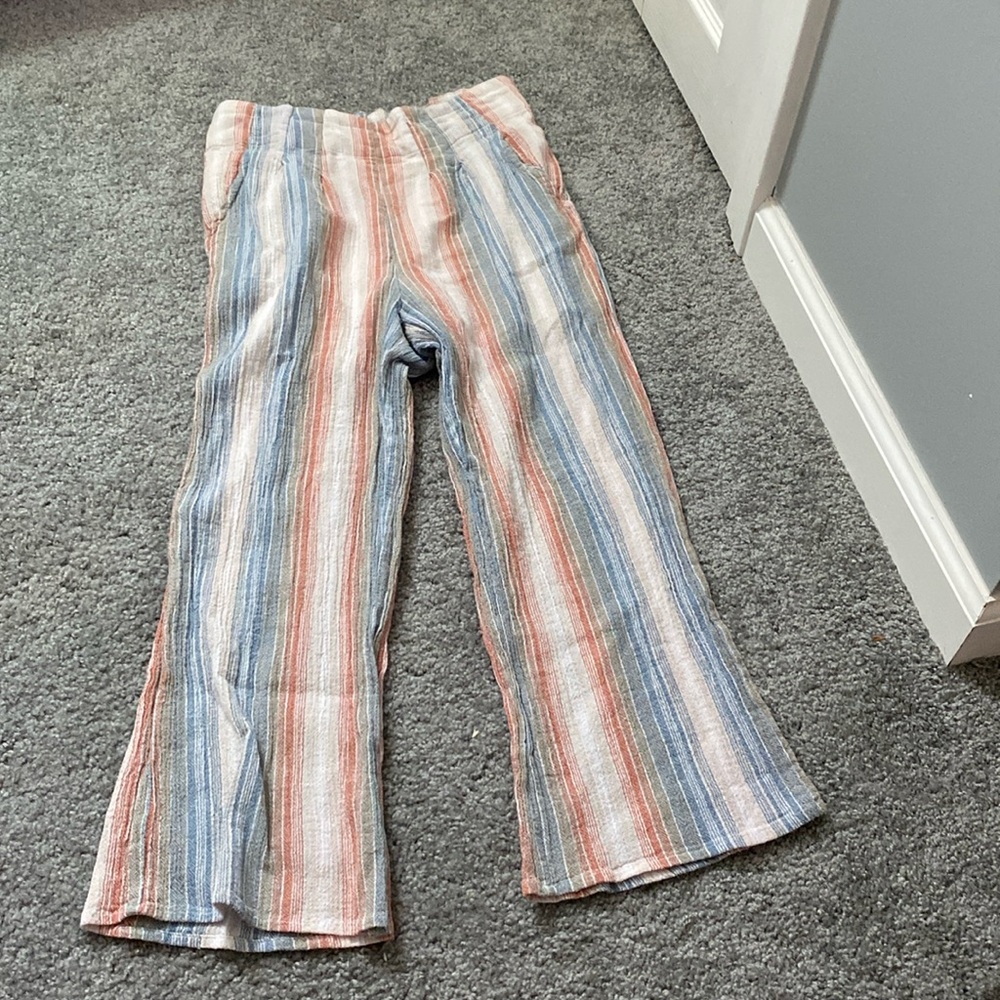Charlotte Russe striped linen pants